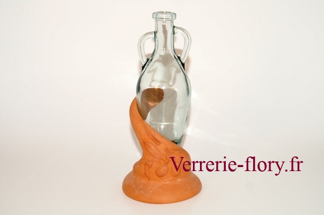 amphore et support terre olive