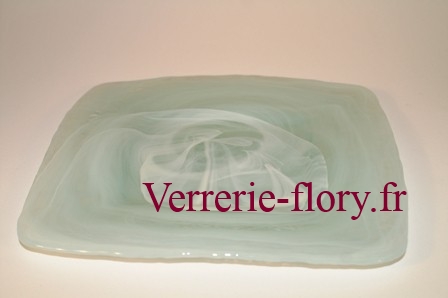 assiette carre type albtre