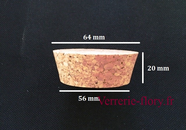 bouchon de lige plat h 20 mm