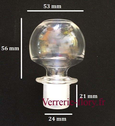 bouchon de verre rond