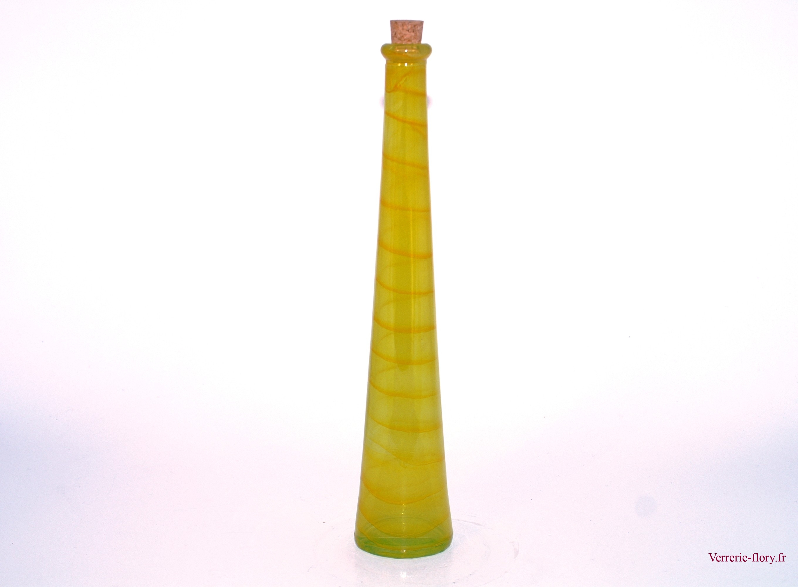 bouteille ovale jaune