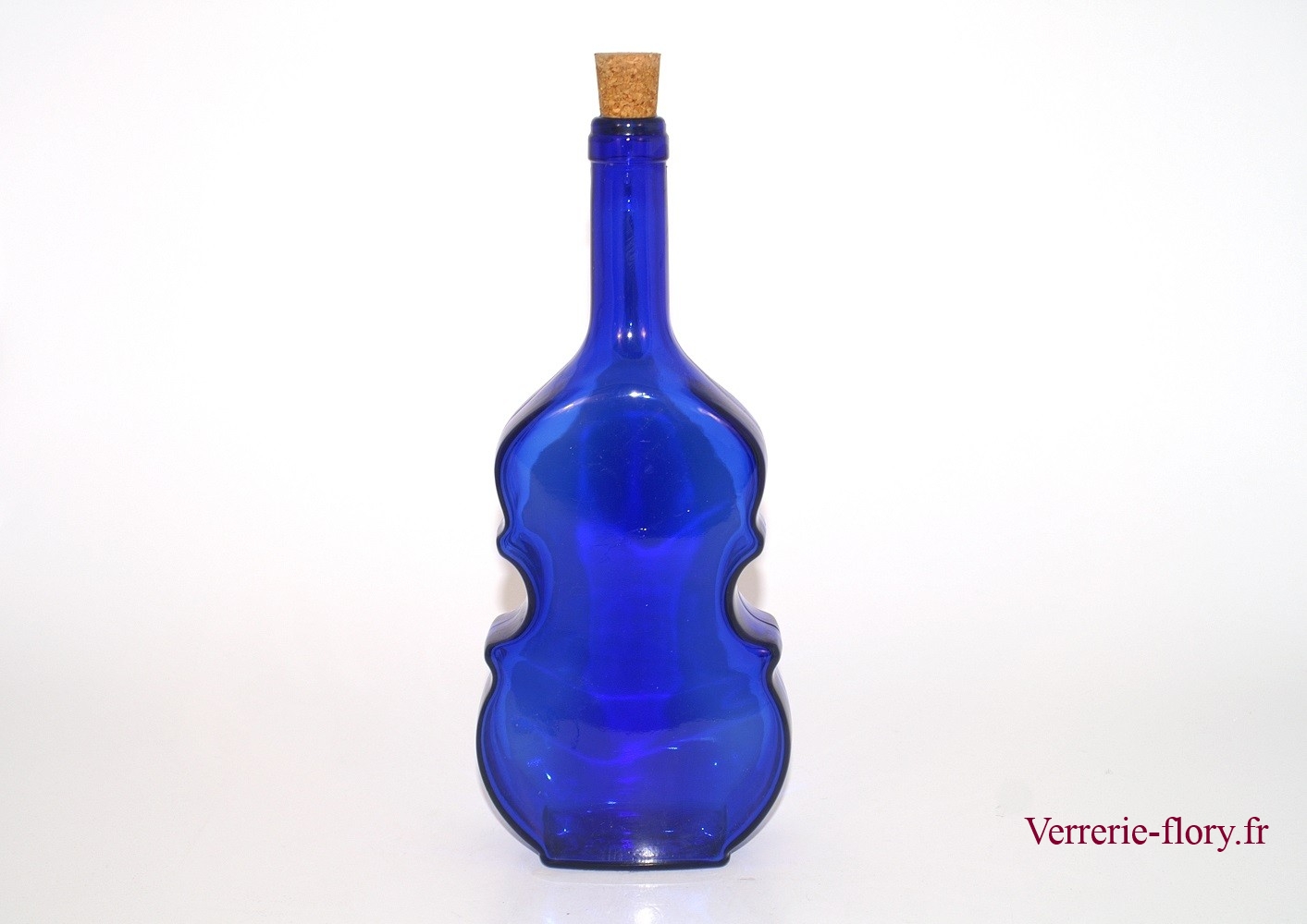 bouteille violon bleu