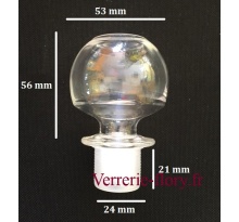 bouchon de verre rond