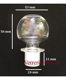 bouchon de verre rond