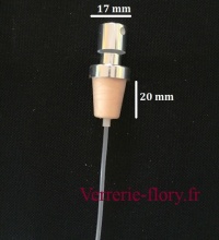 bouchon spray pour tube  essai diamtre 20 mm